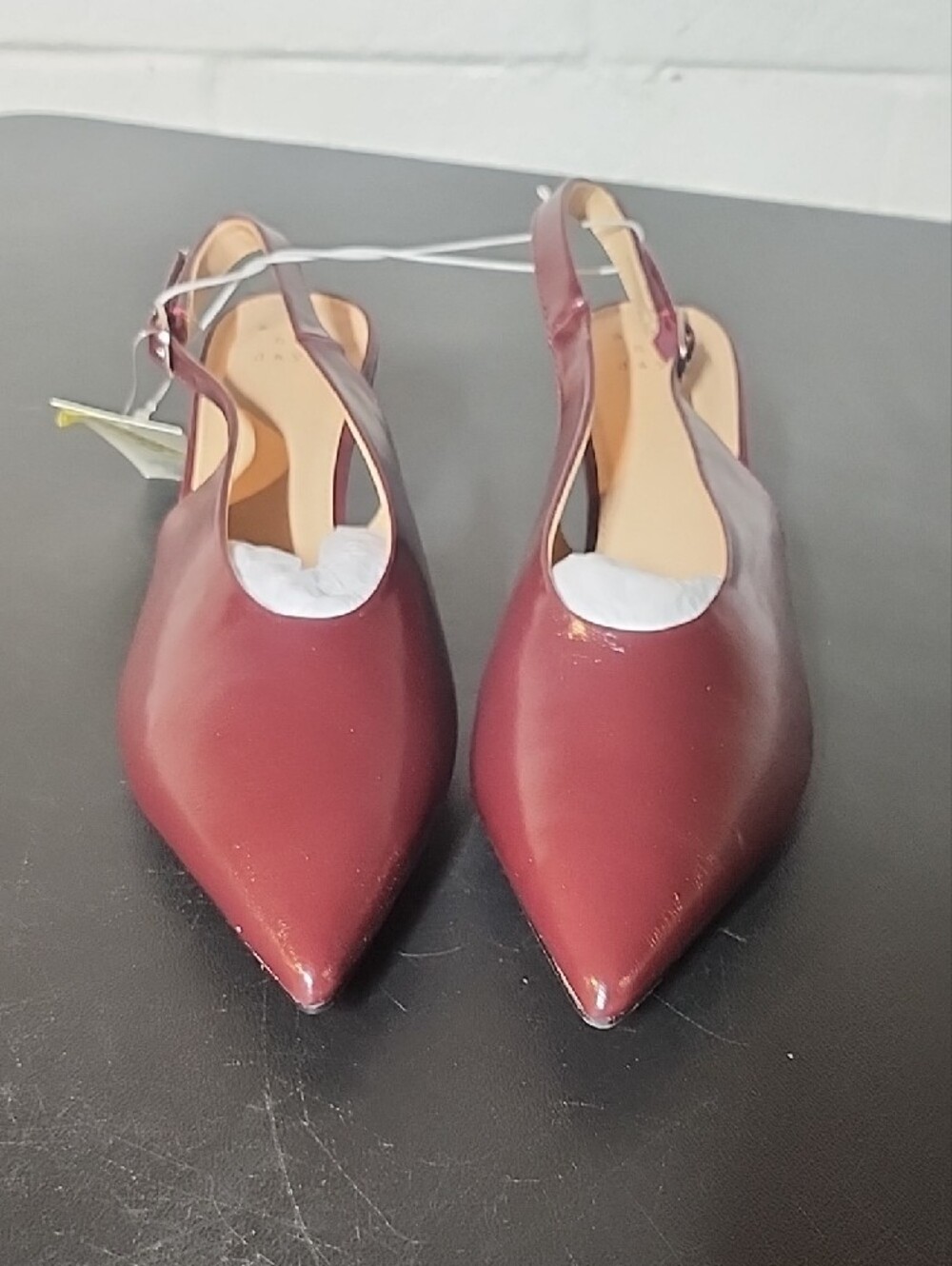 a new day Samantha Pointed Slingback Kitten Heels in Burgundy - Picture 3 of 8